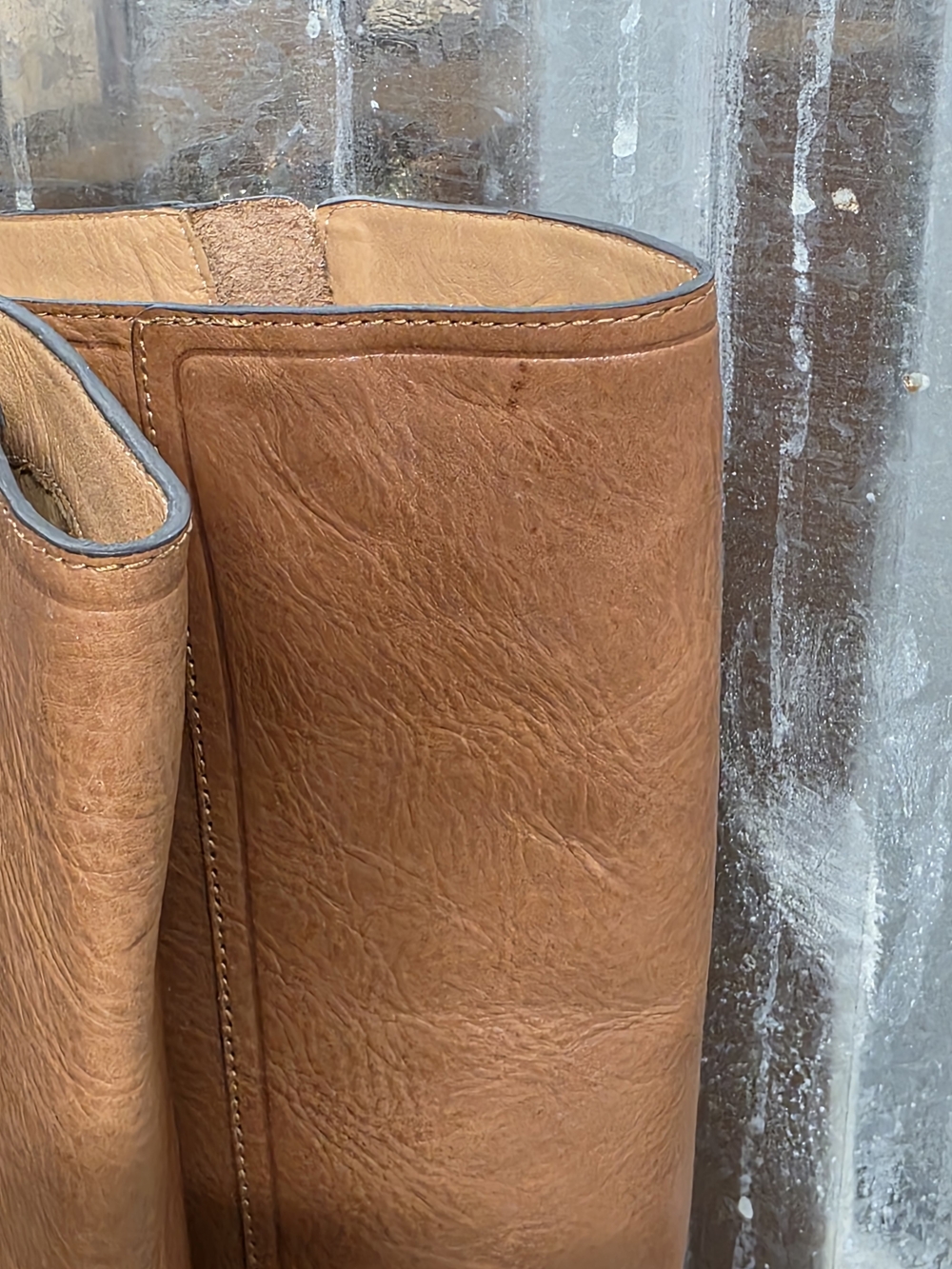 Coach Therese Tall Leather Tassel Zip Boots in Cinnamon Brown - Picture 9 of 12